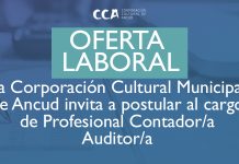 La Corporación Cultural Municipal de Ancud invita a postular al cargo de Profesional Contador Auditor